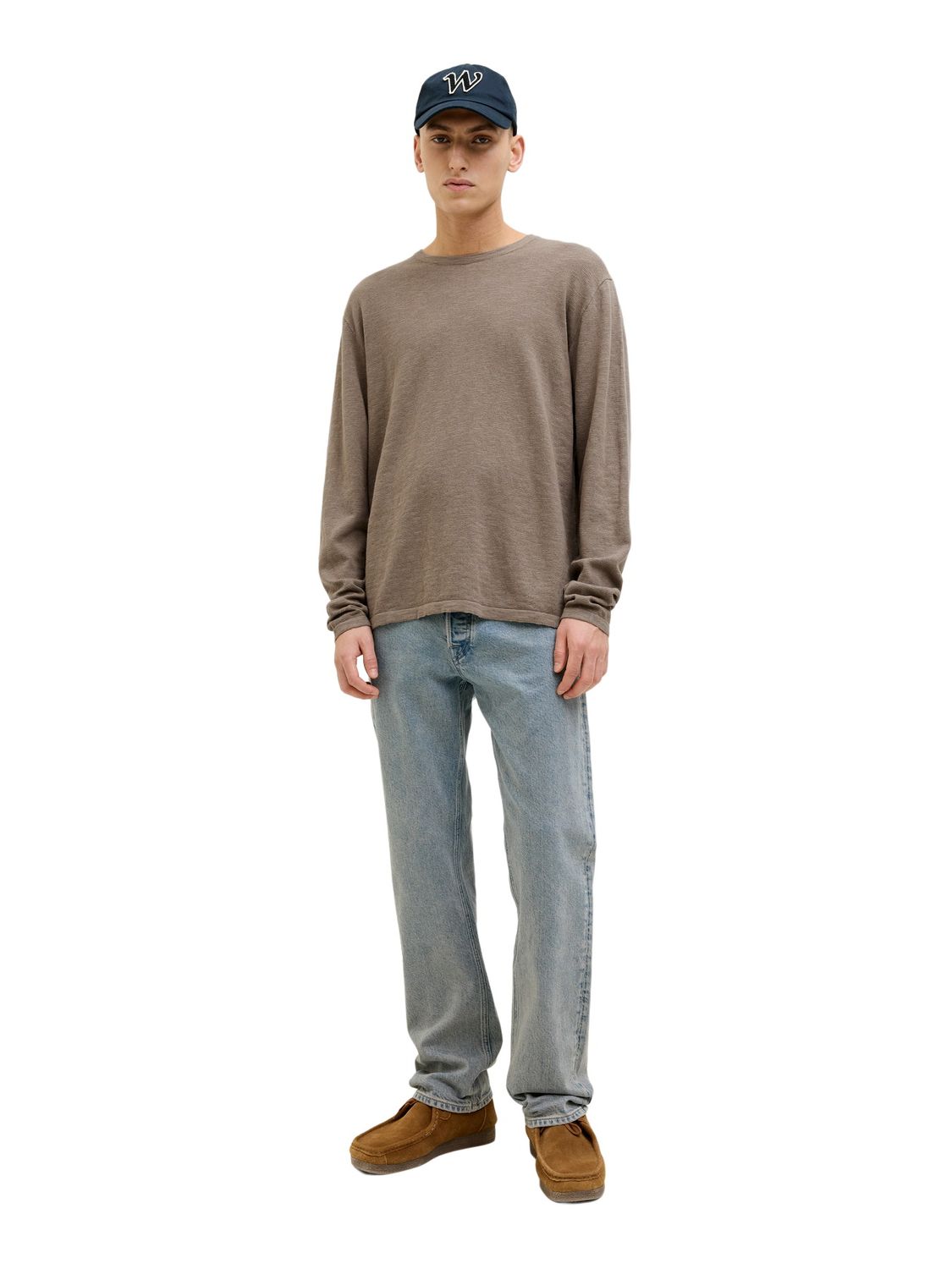 Jack & Jones Herren Rundhals Pullover JJESUMMER KNIT CREW NECK - Regular Fi günstig online kaufen