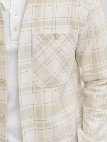 Jack & Jones Herren Freizeit Hemd JPRBLURAYLE LINEN BL.CHECK LS - Regular Fit