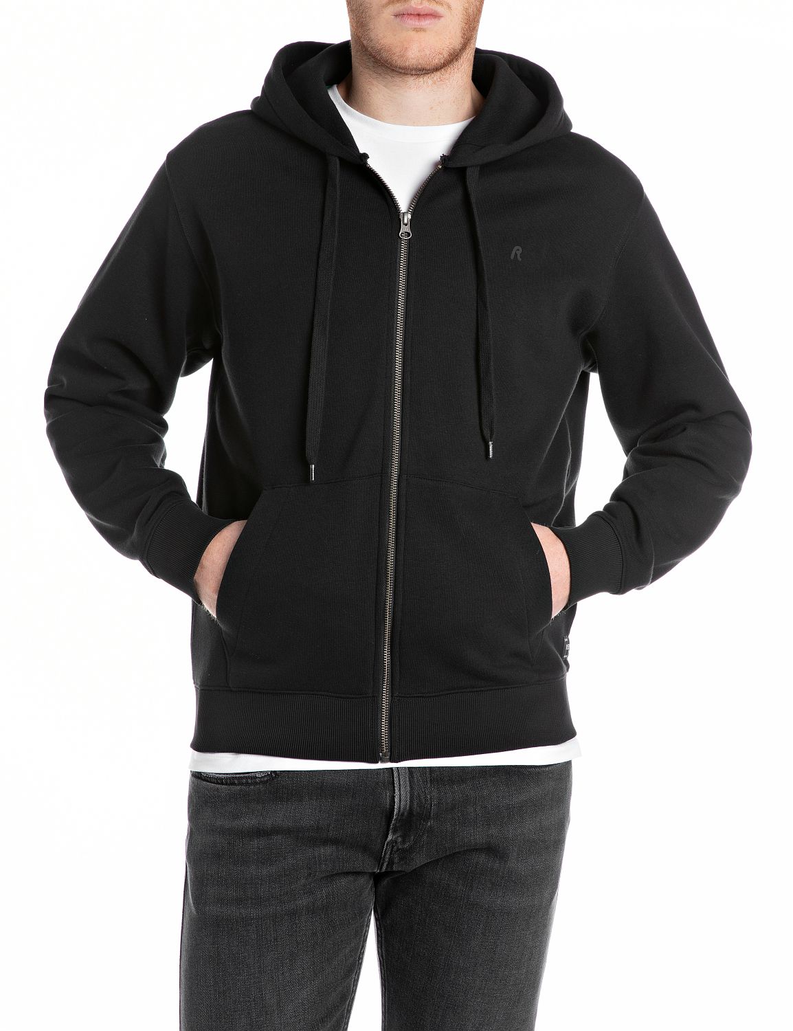 Replay Herren Zip Hoodie Kapuzenpullover BRUSHED FLEECE - Regular Fit