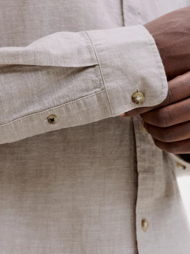 Freizeit Hemd JJESUMMER LINEN BLEND - Regular Fit