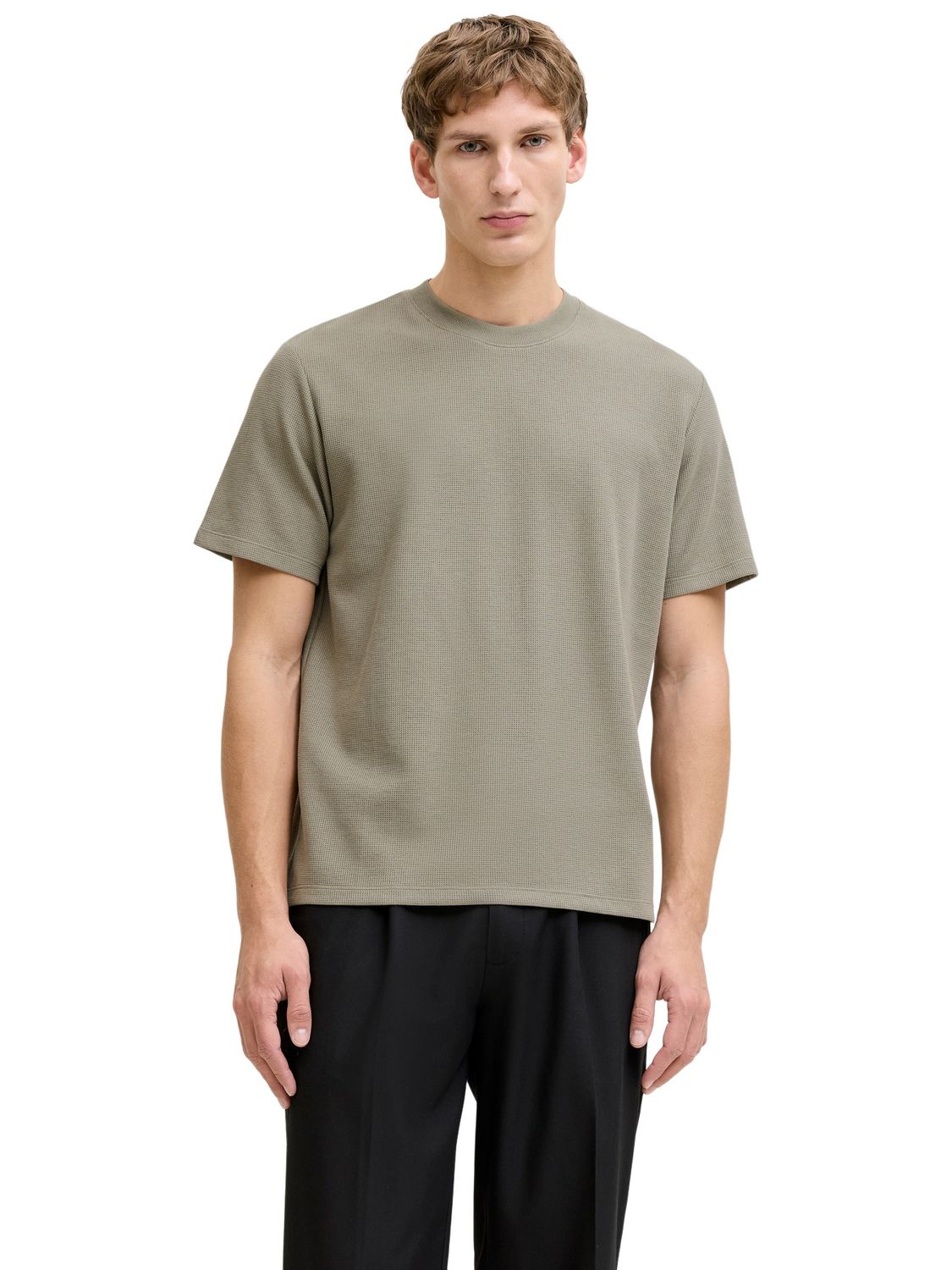 Jack & Jones Herren Rundhals T-Shirt JJEAUSTIN - Relaxed Fit