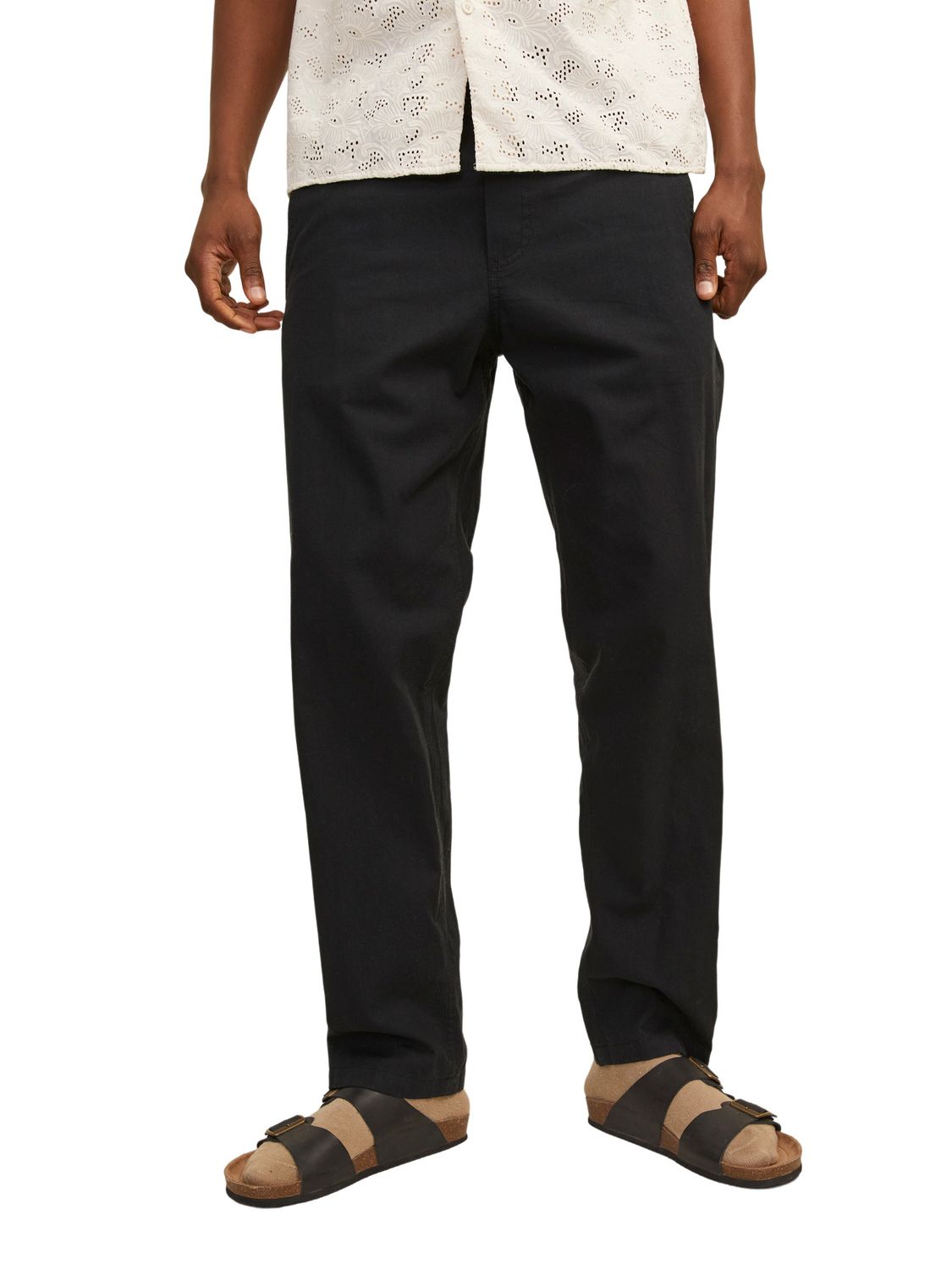 Jack & Jones Herren Jogginghose JPSTKANE SUMMER LINEN BLEND - Relaxed Fit günstig online kaufen