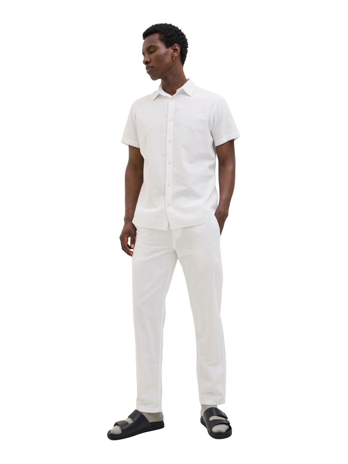 Jack & Jones Herren Jogginghose JPSTKANE SUMMER LINEN BLEND - Relaxed Fit günstig online kaufen