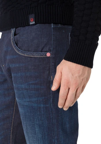 TIMEZONE Herren Jeans REGULAR JACKTZ - Mid Waist - Regular Fit - Blau