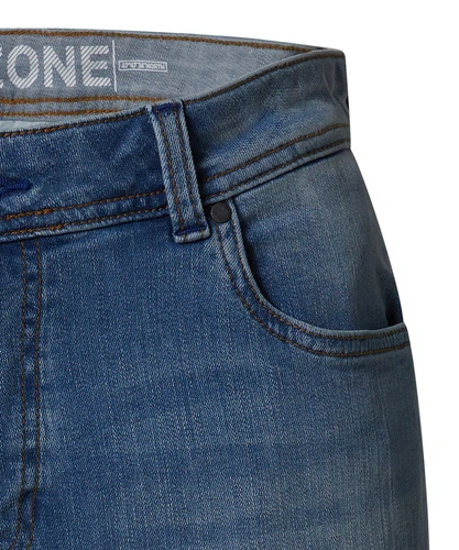 TIMEZONE Herren Jeans SLIM EDUARDOTZ Mid Waist - Slim Fit - Schwarz Blau