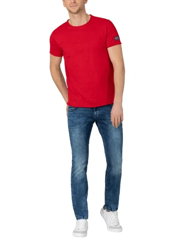 TIMEZONE Herren Jeans SLIM EDUARDOTZ Mid Waist - Slim Fit - Schwarz Blau