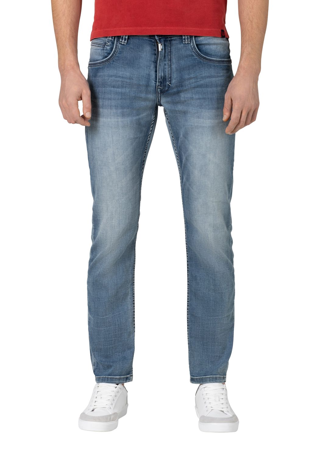 Timezone Herren Jeans REGULAR GERRITTZ - Mid Waist - Regular Fit - Blau günstig online kaufen