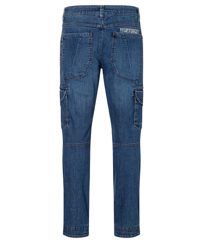 TIMEZONE Herren Cargo Jeans REGULAR ROGERTZ - Regular Fit - Mid Waist - Blau