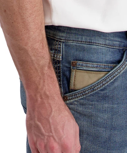 TIMEZONE Herren Cargo Jeans REGULAR ROGERTZ - Regular Fit - Mid Waist - Blau