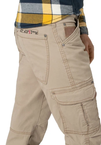 TIMEZONE Herren Cargo Hose REGULAR ROGERTZ - Chino Denim - Mid Waist - Regular Fit