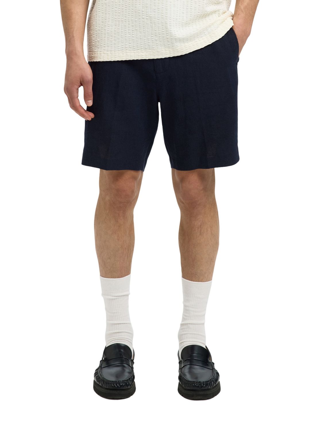 Selected Herren Shorts SLMREGULAR-LEROY LINEN Mid Waist - Regular Fit