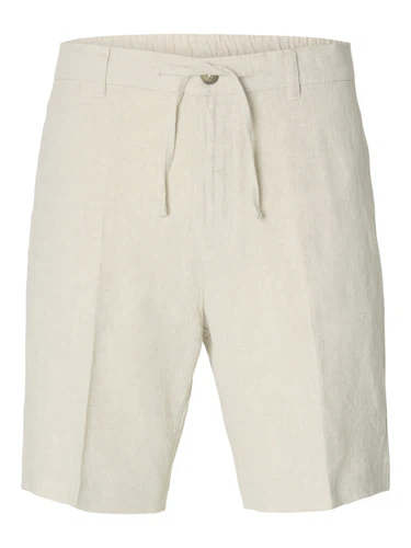 Selected Herren Shorts SLMREGULAR-LEROY LINEN Mid Waist - Regular Fit