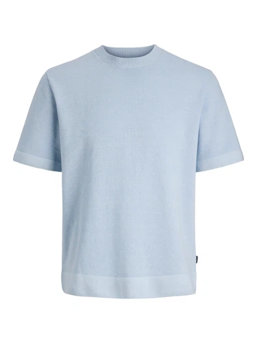 Jack & Jones Herren Rundhals T-Shirt JPRBLAMILANO SPRING KNIT CREW NECK - Relaxed Fit