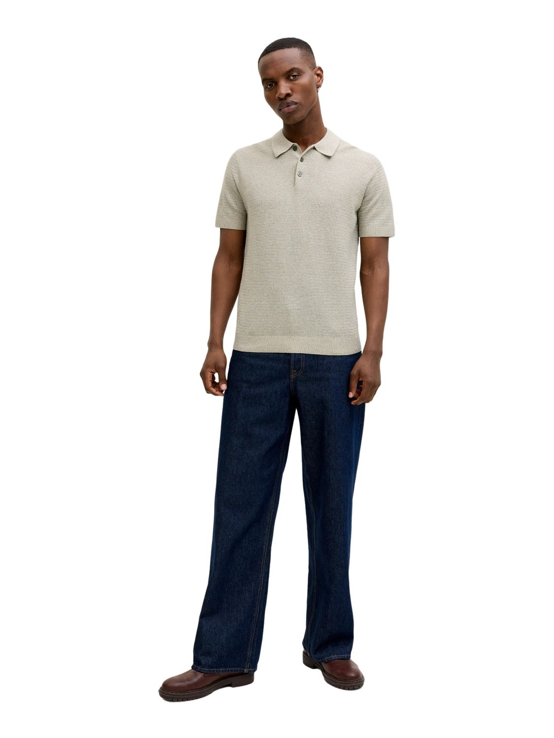 Jack & Jones Herren Poloshirt JPRBLURILEY KNIT - Regular Fit günstig online kaufen