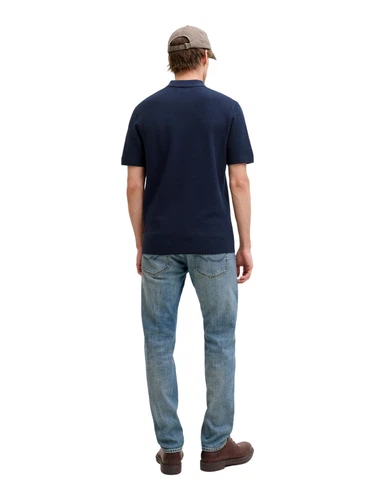 Jack & Jones Herren Poloshirt JPRBLURILEY KNIT - Regular Fit