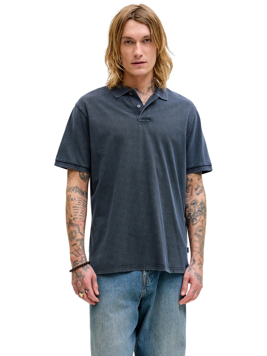 Jack & Jones Herren Poloshirt JPRBLUWILL SS WASH - Regular Fit