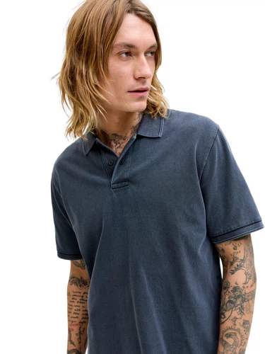 Jack & Jones Herren Poloshirt JPRBLUWILL SS WASH - Regular Fit