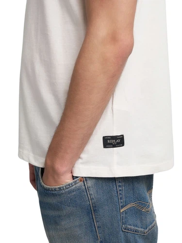 Replay Herren Rundhals T-Shirt JERSEY - Regular Fit