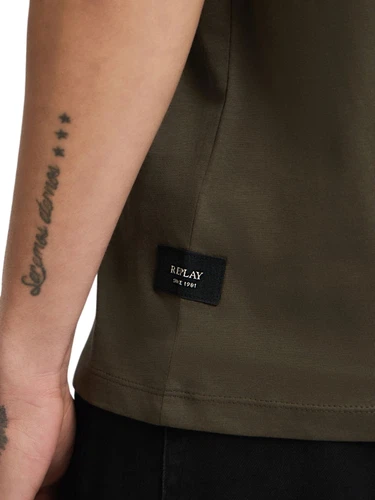 Replay Herren Rundhals T-Shirt JERSEY - Regular Fit