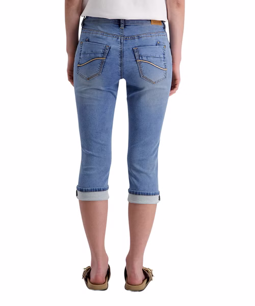 TIMEZONE 3/4 Damen Jeans SLIM TALITZ 3/4 - Mid Waist - Slim Fit - Blau TIMEZONE 3/4 Damen Jeans SLIM TALITZ 3/4 - Mid Waist - Slim Fit - Blau