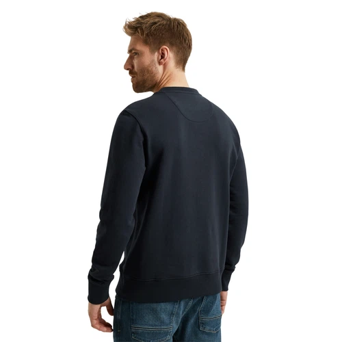PME Legend Herren Rundhals Pullover CREWNECK LOGO CARRIER - Regular Fit
