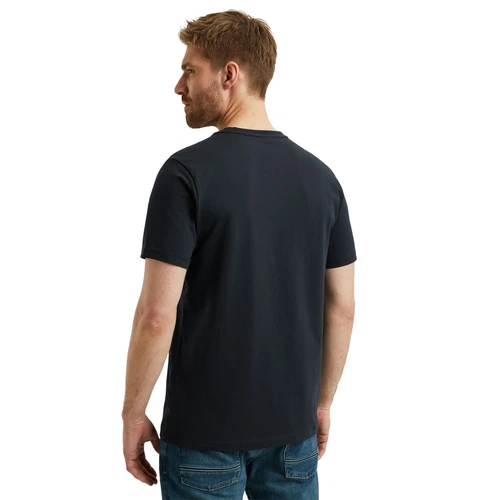 PME Legend Herren Rundhals T-Shirt  SHORT SLEEVE R-NECK LOGO CARRIER - Regular Fit