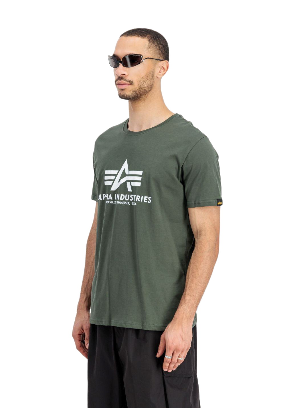 Thumbnail - Alpha Industries Herren Rundhals T-Shirt BASIC BL - Regular Fit