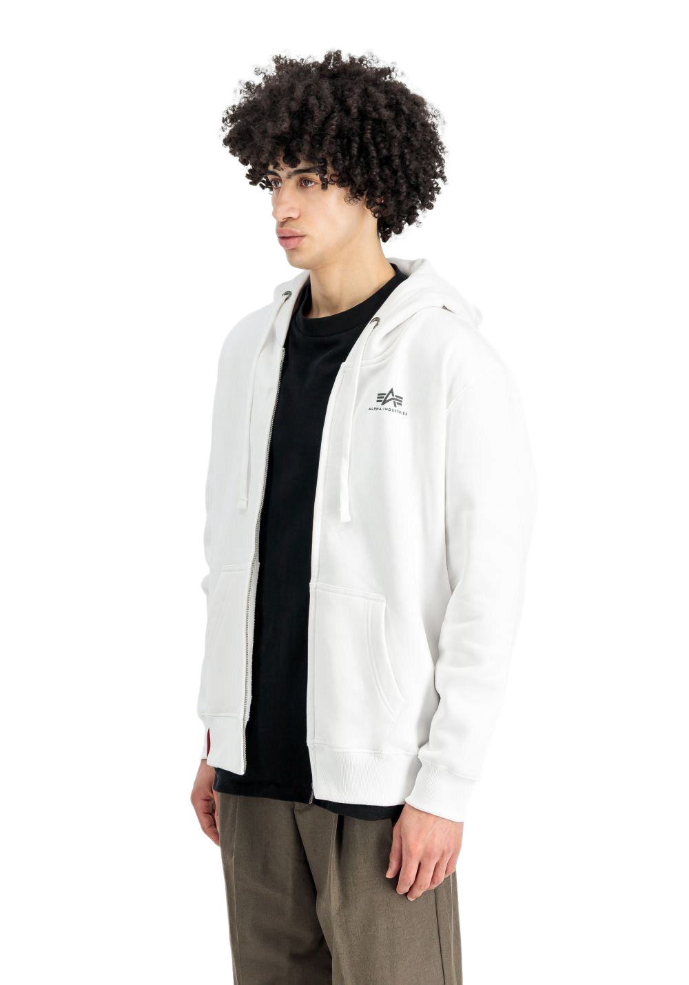 Alpha Industries Herren Zip Hoodie Kapuzenpullover BASIC SL - Regular Fit