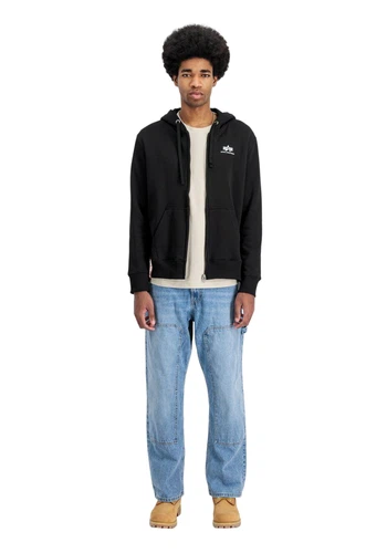 Alpha Industries Herren Zip Hoodie Kapuzenpullover BASIC SL - Regular Fit