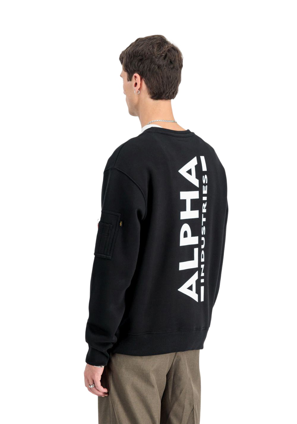 Alpha Industries Herren Sweatshirt BACKPRINT - Regular Fit günstig online kaufen