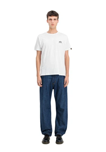 Alpha Industries Herren Rundhals T-Shirt BACKPRINT - Regular Fit