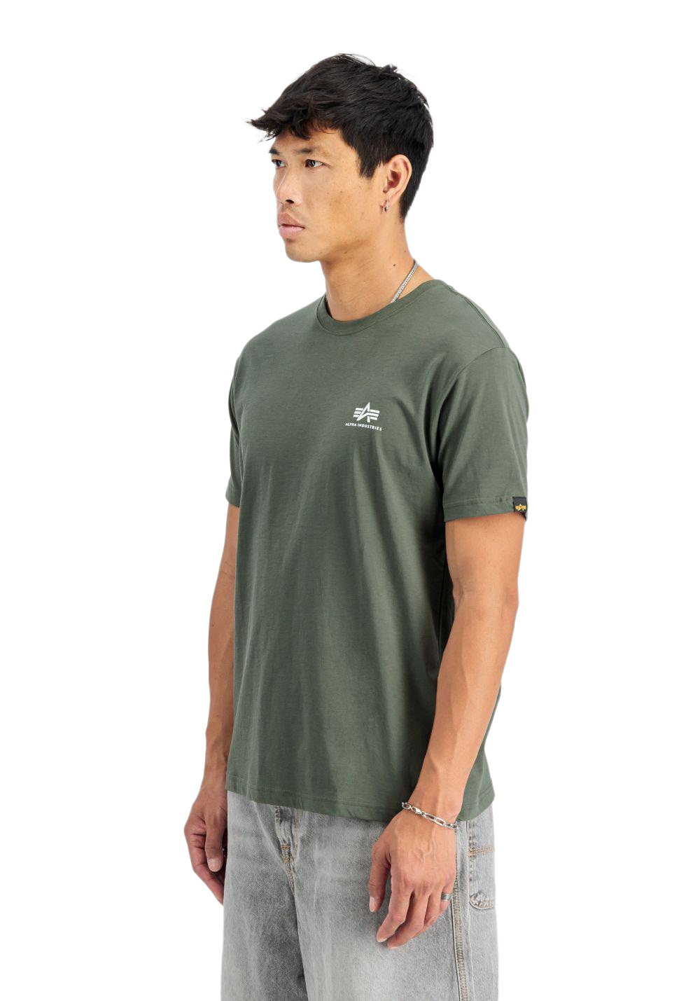 Thumbnail - Alpha Industries Herren Rundhals T-Shirt BASIC SL - Regular Fit