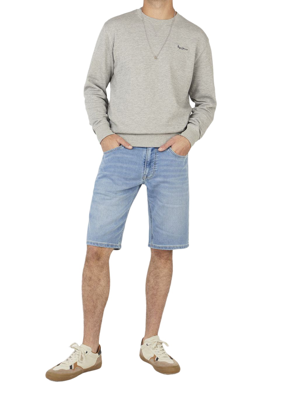 Pepe Jeans Herren Jeans Short SLIM GYMDIGO SHORT TRACK - Slim Fit - Blau Gr günstig online kaufen