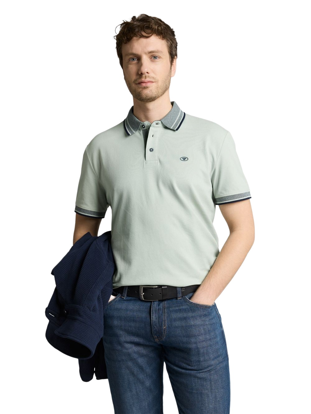 Tom Tailor Herren Poloshirt PRINTED - Regular Fit günstig online kaufen