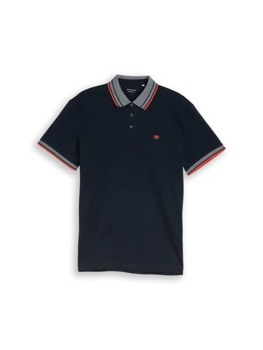 Tom Tailor Herren Poloshirt PRINTED - Regular Fit