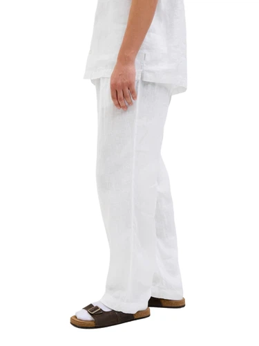 Jack & Jones Herren Chinohose  JPSTKARL LAWRENCE LINEN - Relaxed Fit