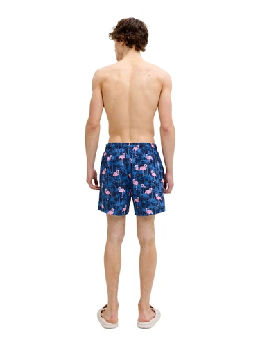 Jack & Jones Herren Badehose Badeshort JPSTMAUI VIBES NOVELTY AOP