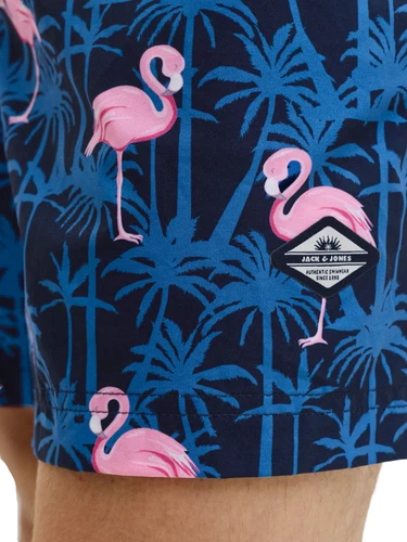 Jack & Jones Herren Badehose Badeshort JPSTMAUI VIBES NOVELTY AOP