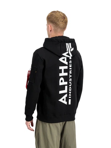 Alpha Industries Herren Hoodie Kapuzenpullover BACKPRINT - Regular Fit