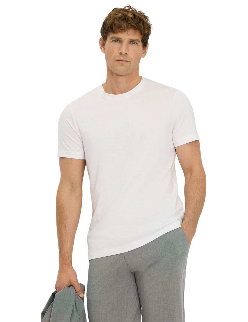 BRAX Herren Rundhals-T-Shirt TED - Regular Fit
