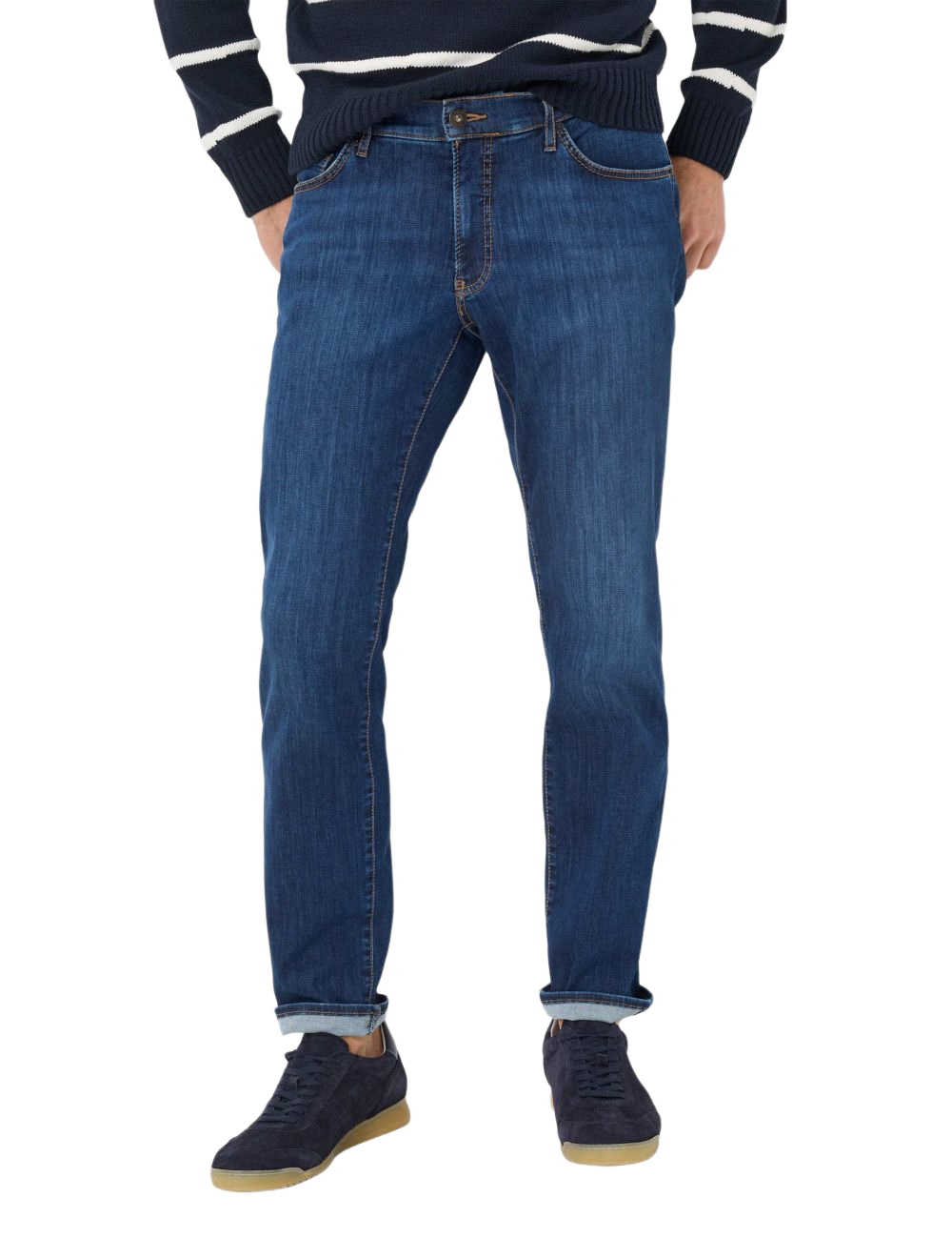 BRAX Herren Jeans CHUCK - Mid Waist - Regular Fit - Blau Schwarz günstig online kaufen