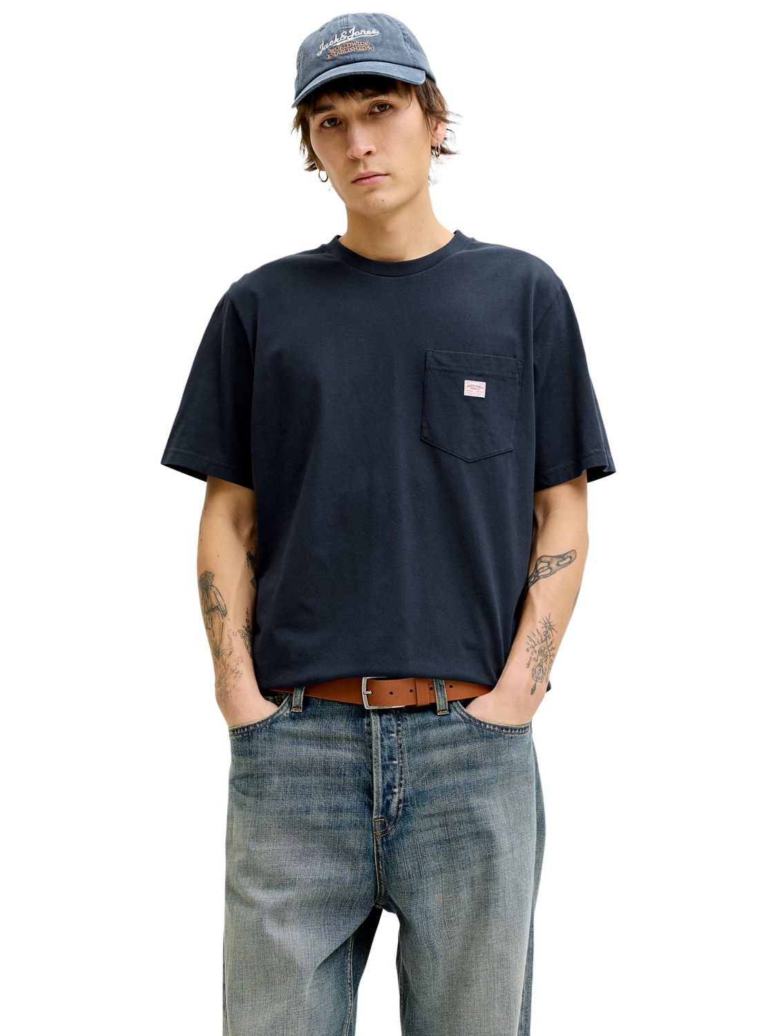 Jack & Jones Herren Rundhals T-Shirt JPRBLUCALEB SS - Regular Fit günstig online kaufen