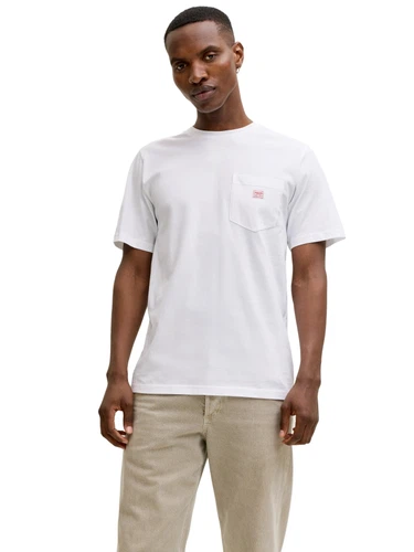 Jack & Jones Herren Rundhals T-Shirt JPRBLUCALEB SS - Regular Fit