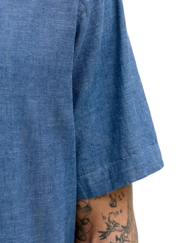 Jack & Jones Herren Kurzarm Hemd JJESUMMER LINEN BLEND Regular Fit