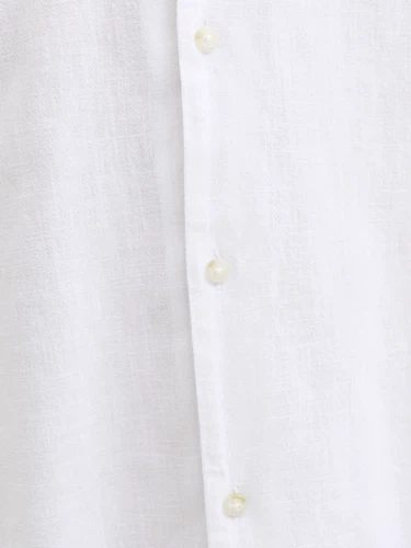 Jack & Jones Herren Kurzarm Hemd JJESUMMER LINEN BLEND RESORT Relaxed Fit