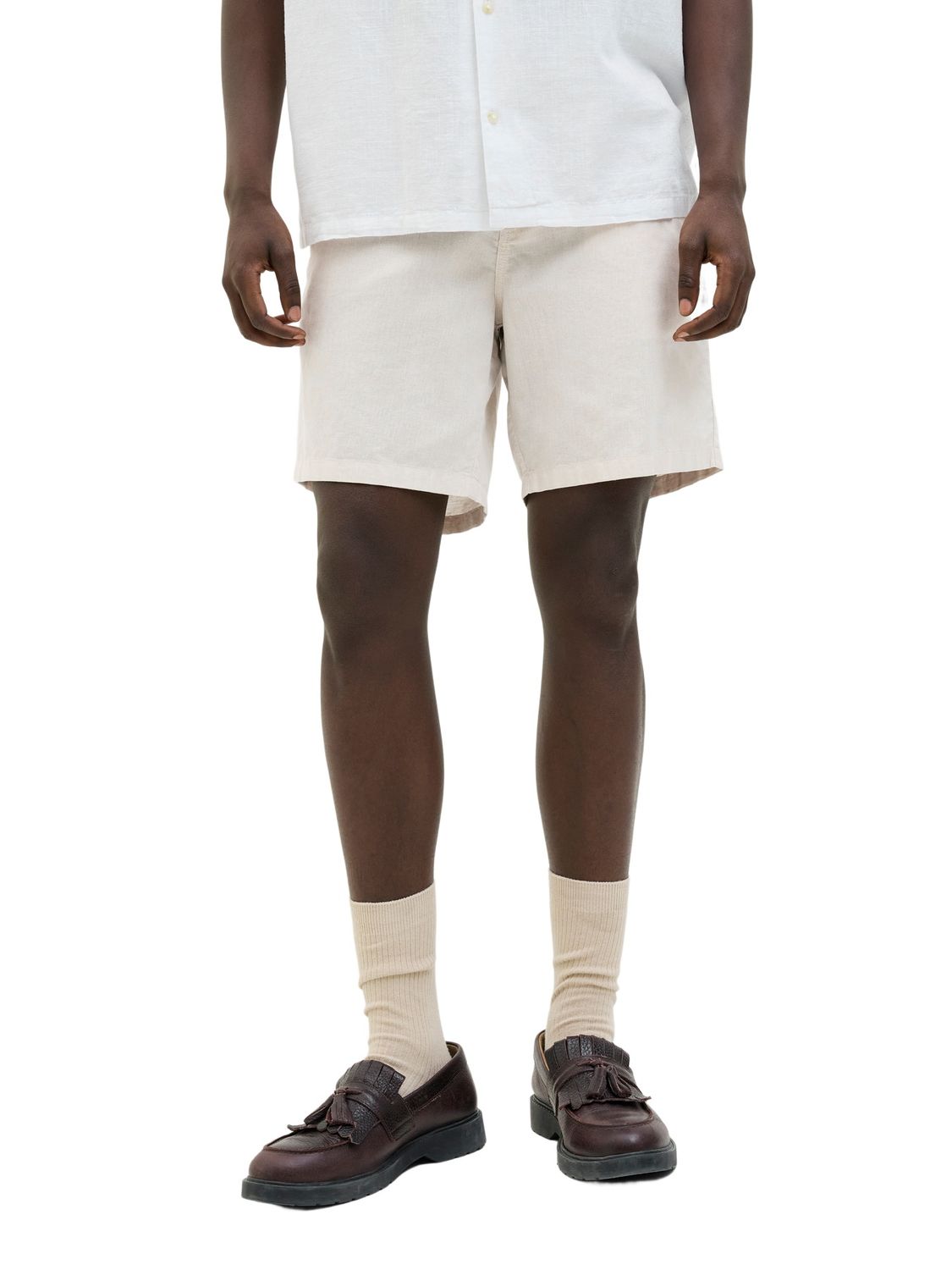 Jack & Jones Herren Chino Short JPSTACE SUMMER LINEN BLEND - Relaxed Fit günstig online kaufen