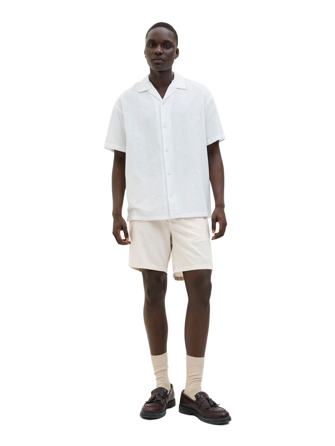 Jack & Jones Herren Chino Short JPSTACE SUMMER LINEN BLEND - Relaxed Fit günstig online kaufen