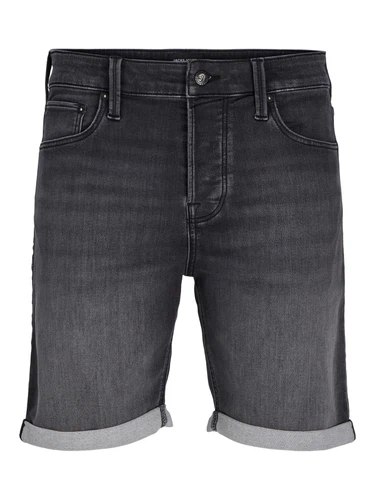 Jack & Jones Herren Jeans Short JJIRICK JJICON I.K.- Mid waist - Regular Fit - Schwarz Blau Grau Beige