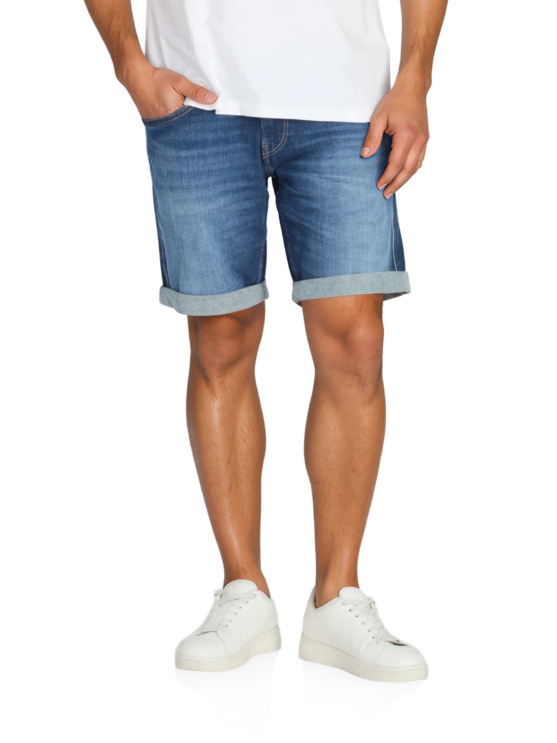 Replay Jeans Shorts Herren Stretch Kurz Slim Fit New Ambass günstig online kaufen