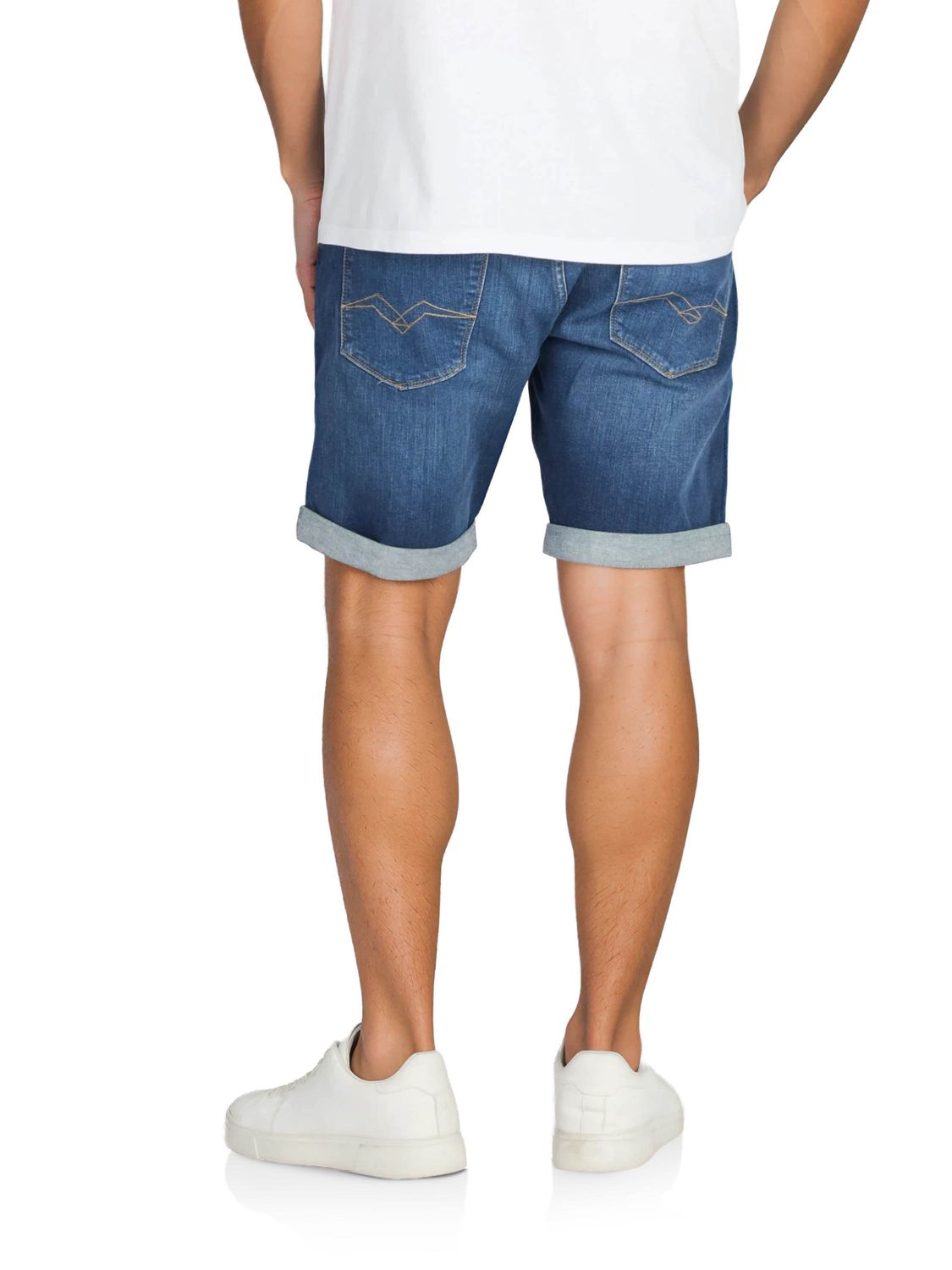 Replay Jeans Shorts Herren Stretch Kurz Slim Fit New Ambass günstig online kaufen
